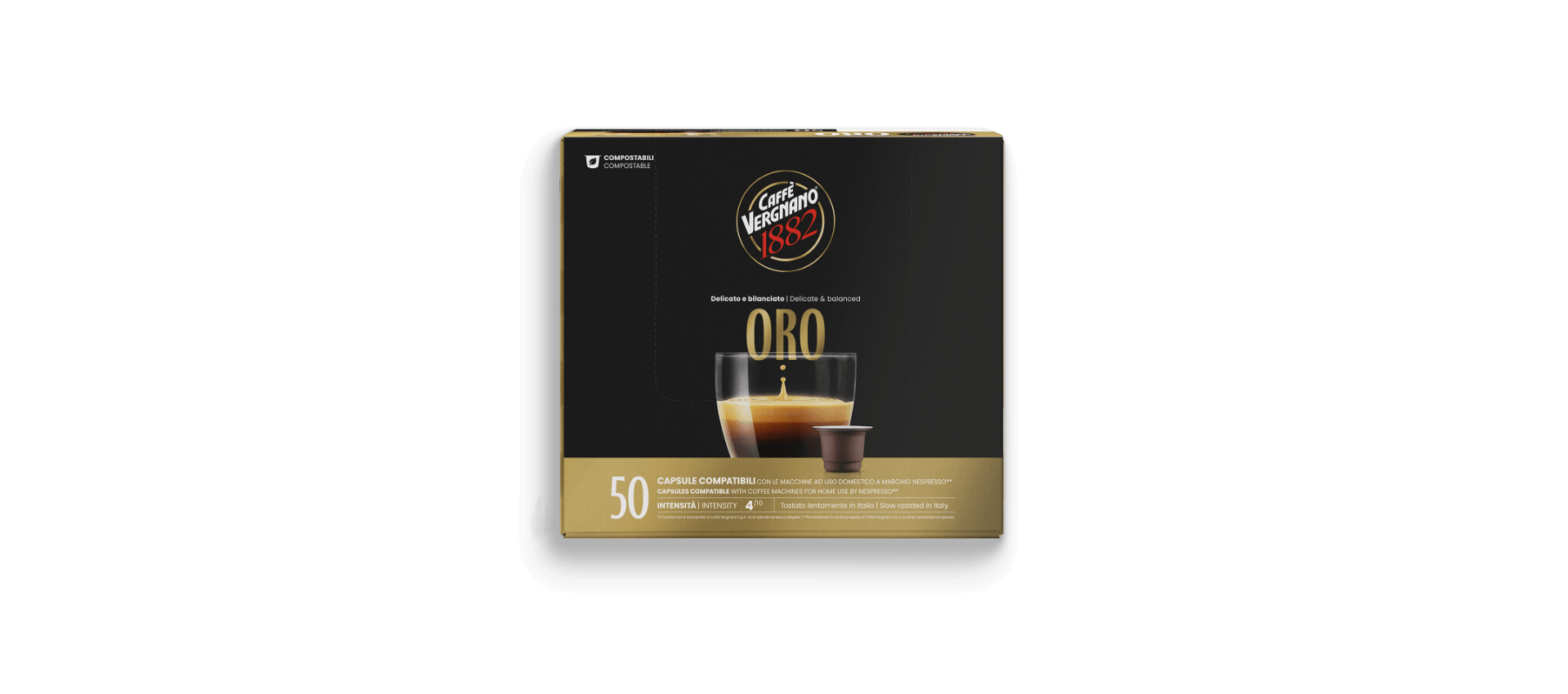 50 Capsule Compatibili Nespresso Oro