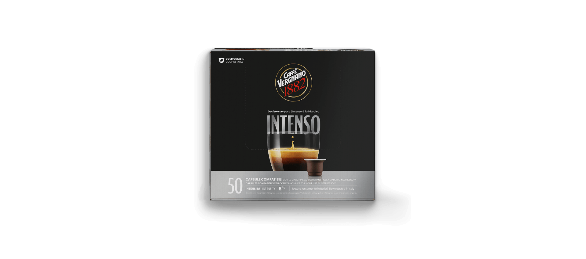 50 Capsule Compatibili Nespresso Intenso