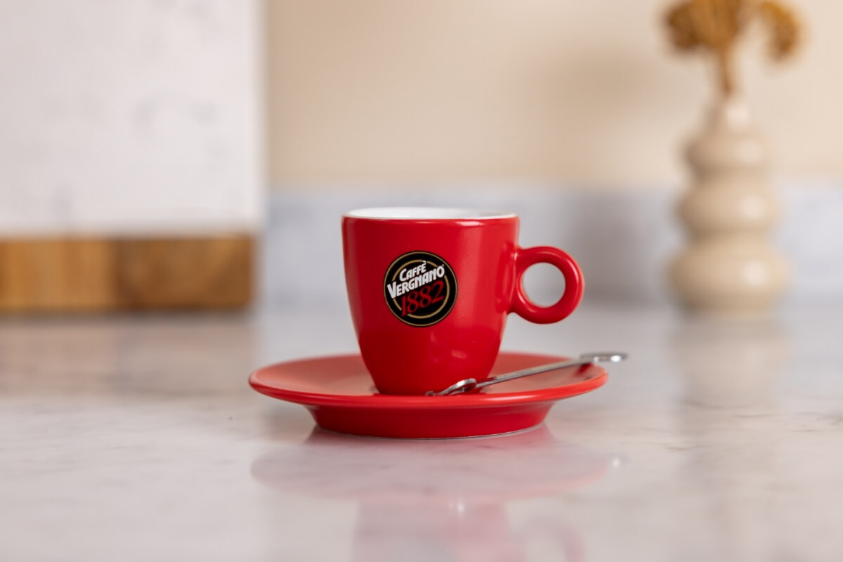 Tazzina Caffè Vergnano Rossa