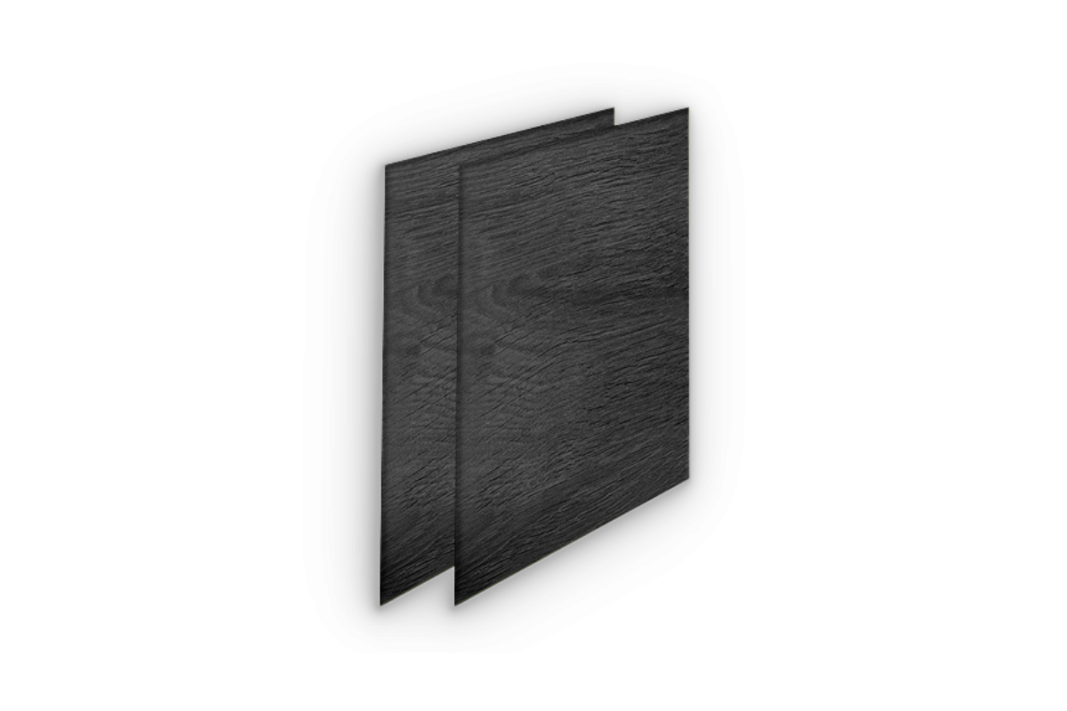 Macchina Caffè Tre Mini Fianchetti Effetto Rovere Nero