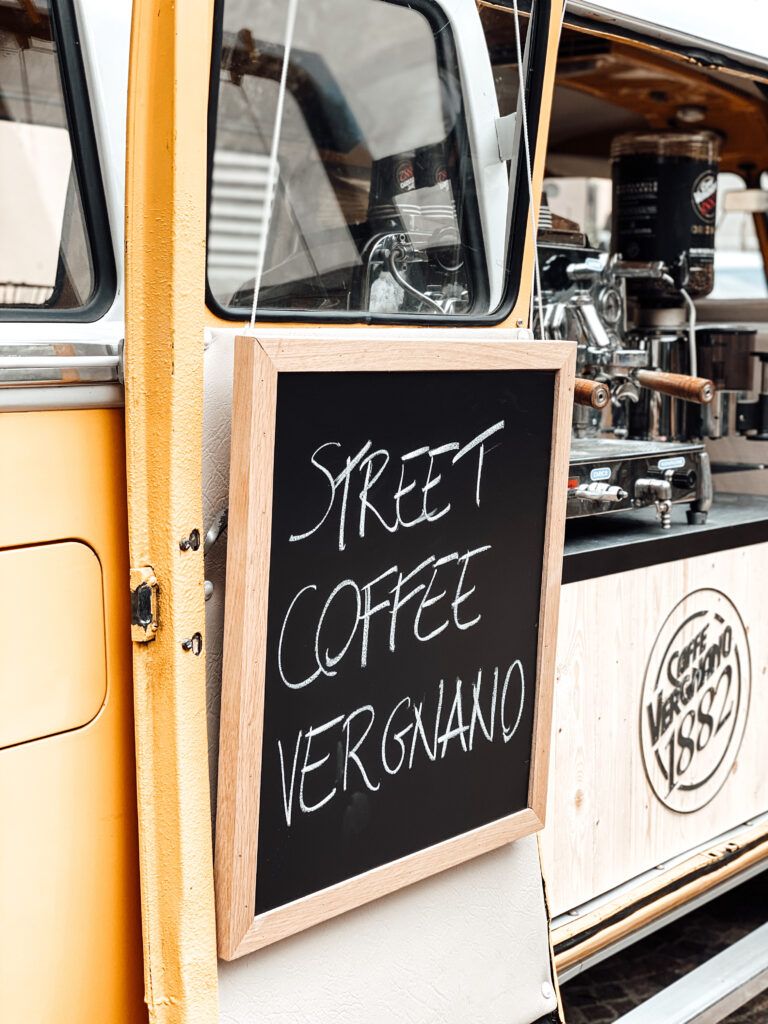 Bulli, Ape: l'espresso on the road Street coffee Vergnano