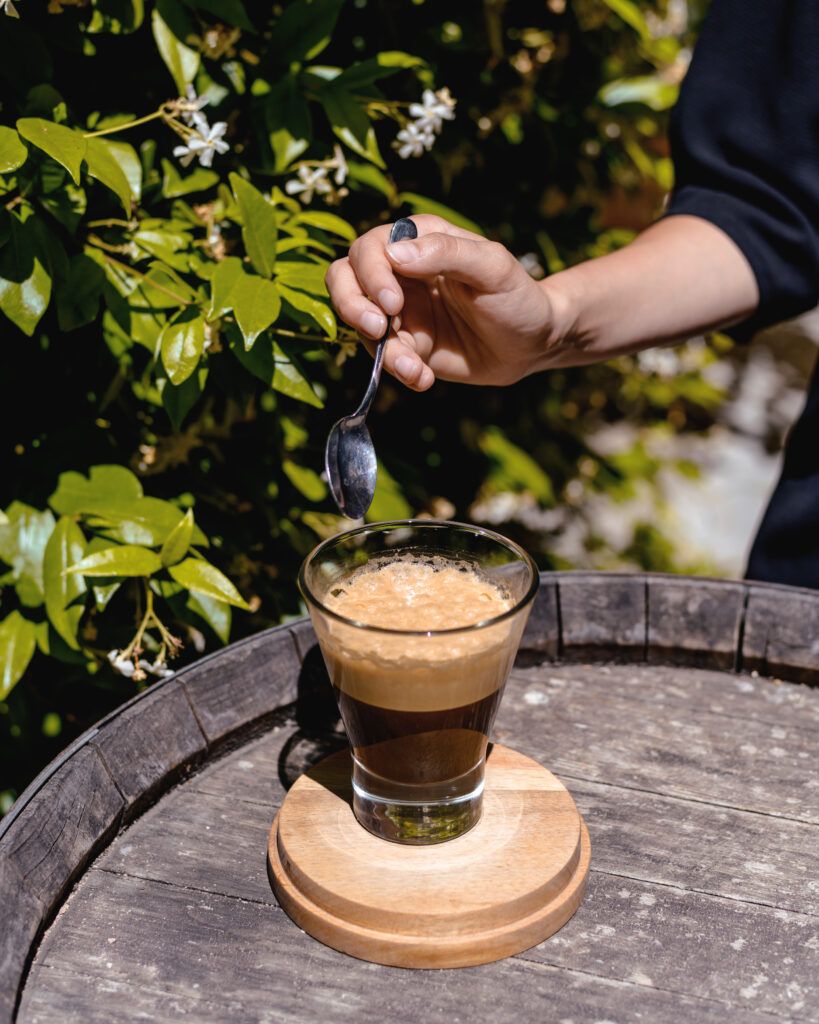 Caffè freddo spumoso