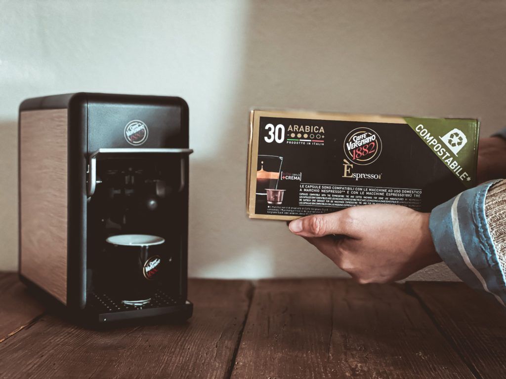 Capsule Espresso Arabica Compostabili Caffè Vergnano