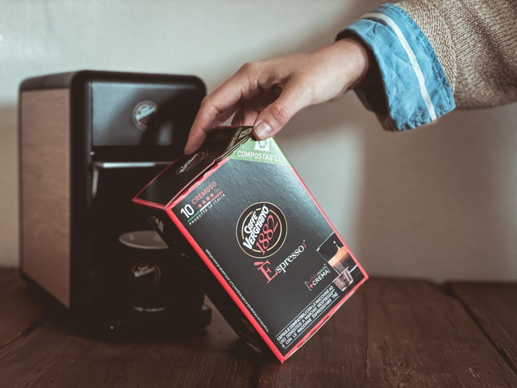 Capsule Espresso Cremoso Compostabili Caffè Vergnano