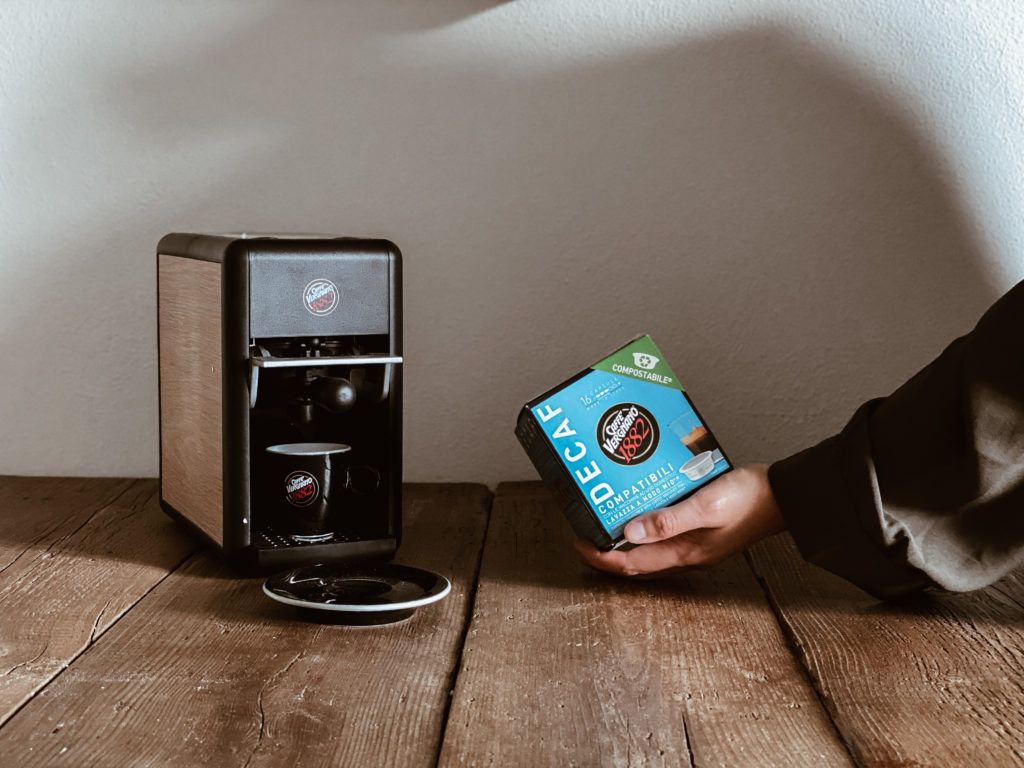 Capsule compostabili compatibili Lavazza® A Modo Mio® Decaffeinato