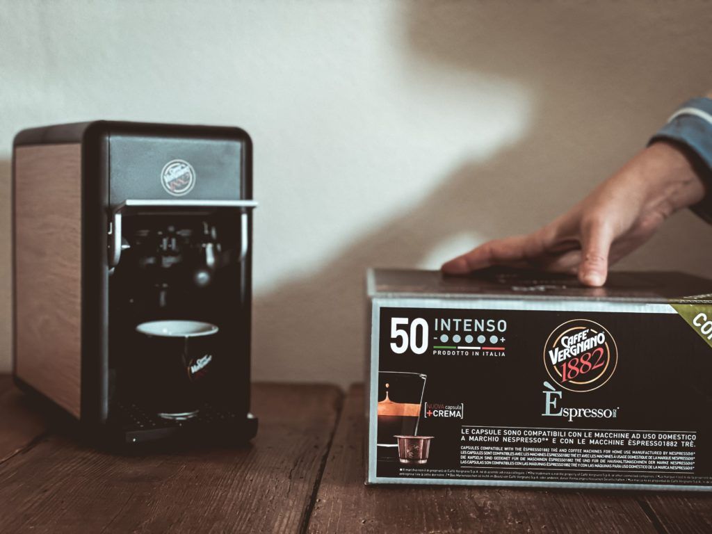 Capsule Espresso Intenso Compostabili Caffè Vergnano