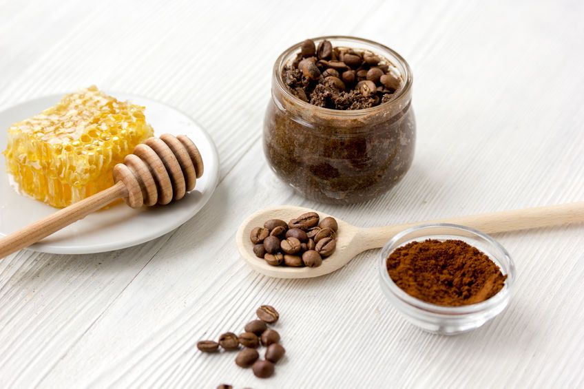 maschera viso al caffè e miele