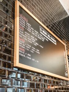 menu caffetteria