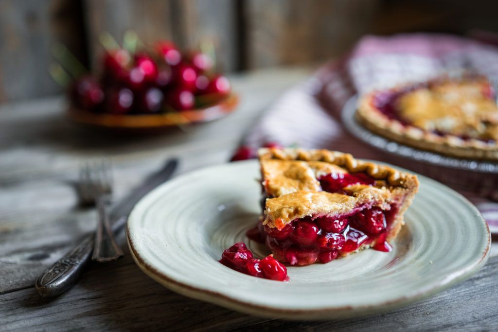 crostata ricotte e amarene al caffè
