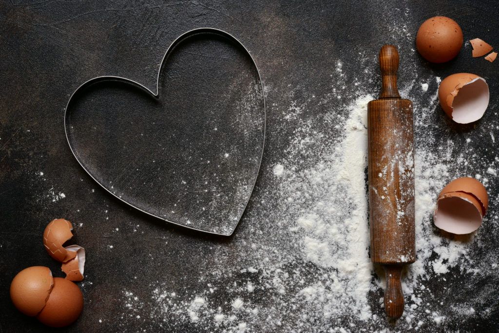 torta a forma di cuore